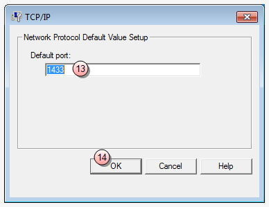 Windows default port window