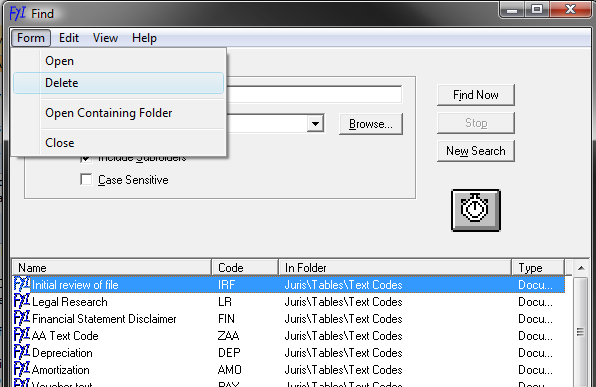 Find Text Codes