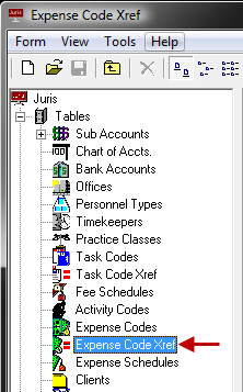 Find Expense Codes