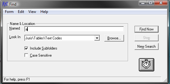 Find Text Codes