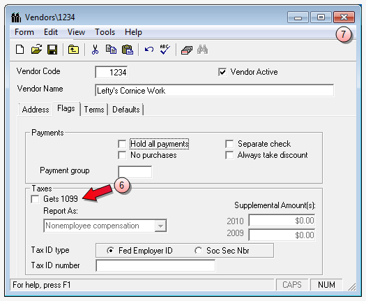 Verify The 1099 Status Of A Vendor