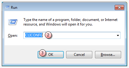 Windows run window