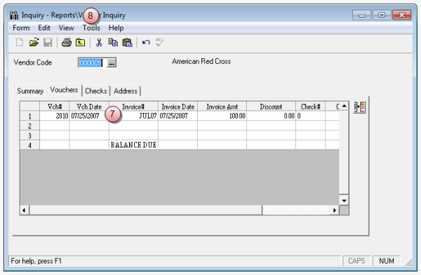 Inquiry - Reports\Vendor Inquiry, vouchers tab, unpaid vouchers